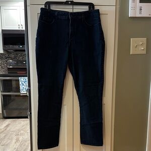 NYDJ Women's Dark Blue Straight Leg Jeans